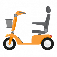 Huur Grote driewiel scootmobiel in Scootmobielen bij Medicura Zorgwinkel - Medicura Zorgwinkel - 1