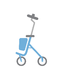 Huur Rollator met onderarmschalen in Rollators bij Medicura Zorgwinkel - Medicura Zorgwinkel - 1