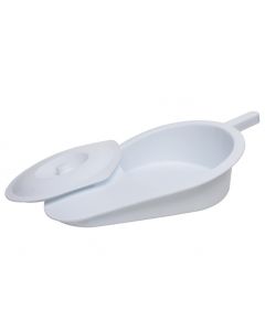 Kunststof bedpan met deksel