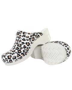 Koop Florensa Flex medische klompen Leopard White in Medische klompen bij Medicura Zorgwinkel - Medicura Zorgwinkel - 1