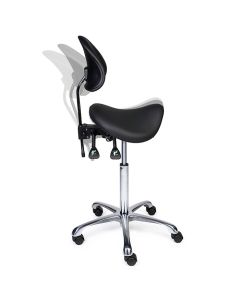 Comfort Premium zadelkruk met rugleuning