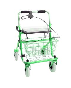 Rollator met duwbeugel - eenzijdig geremd rechts