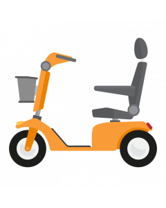 Grote driewiel scootmobiel